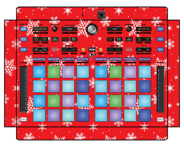 Pioneer DJ DDJ XP 1 Skin X-MAS Red Snowflakes
